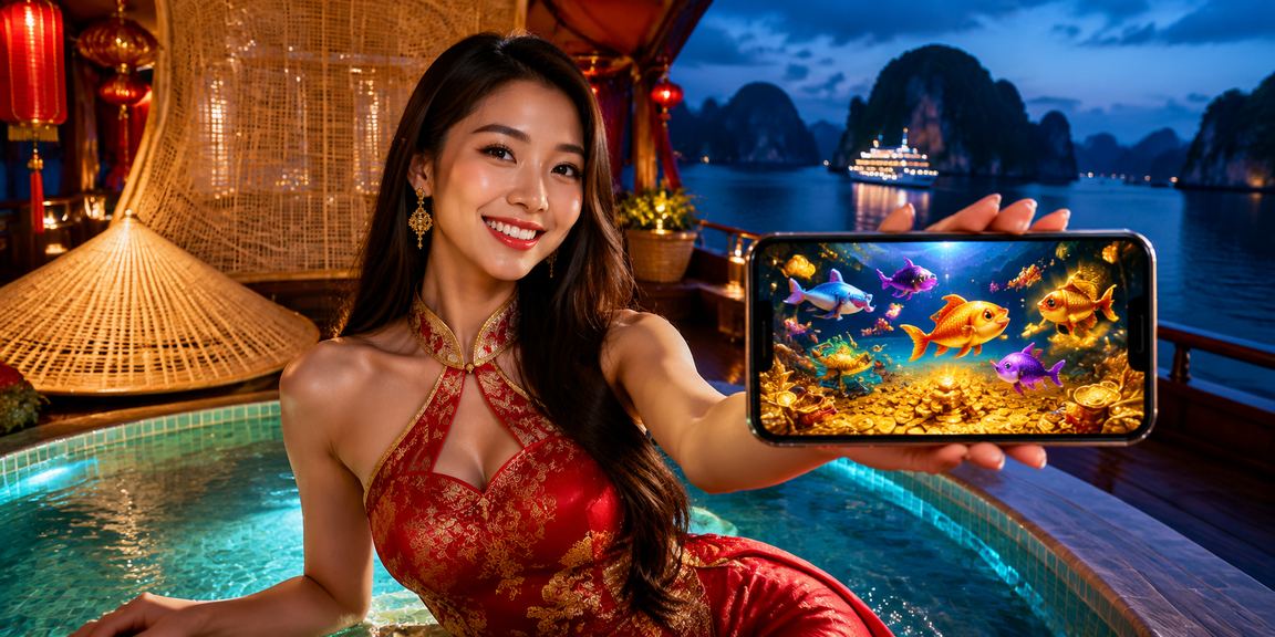 Ứng dụng v4s trên điện thoại với view Vịnh Hạ Long